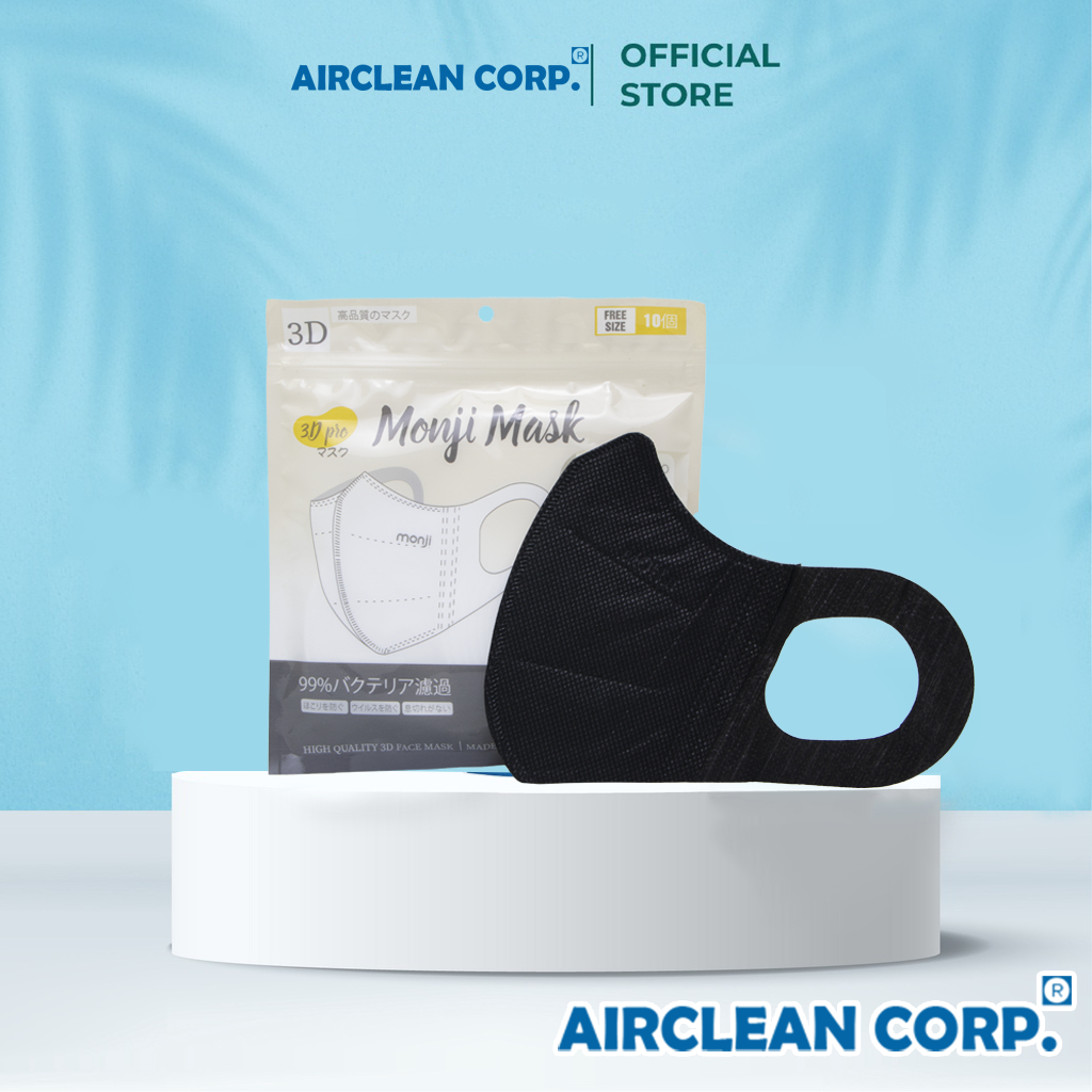 100 Chiếc Khẩu trang 3D Pro Monji Mask Chống Bụi PM 2.5 | Shopee Việt Nam
