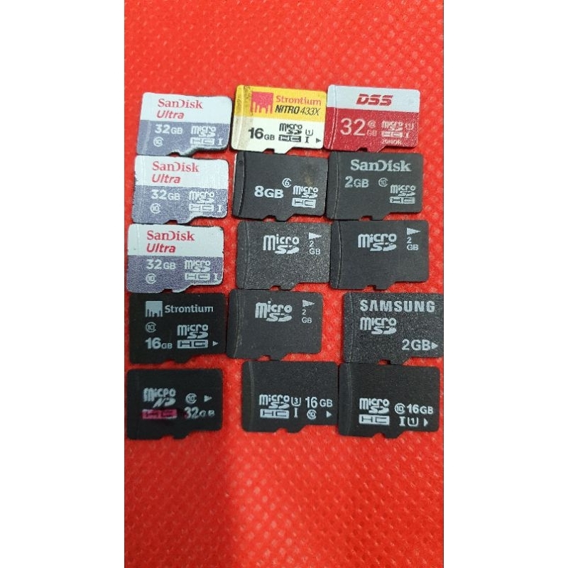 Thẻ nhớ cũ 1gb,2gb,4gb,8gb,16gb,32gb[ Bán Buôn](đã foamt sạch và dùng ok test kỹ).bảo hành 12 tháng