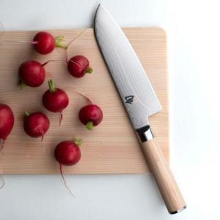 Dao thái đa năng cao cấp KAI Nhật Bản - Shun Classic White Santoku thép VG-Max Damascus 69 lớp DM0702W (180mm)