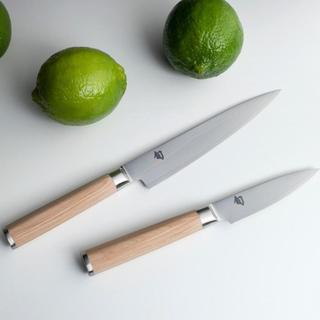 Dao thái đa dụng cao cấp KAI Nhật Bản - Shun Classic White Utility thép VG-Max Damascus 69 lớp DM0701W (150mm)