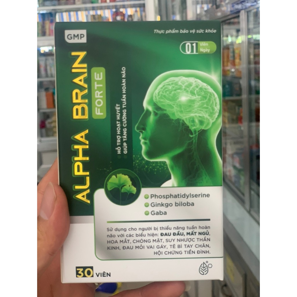 Viên uống bổ não ALPHA BRAIN FORTE hộp 30 viên. | Shopee Việt Nam