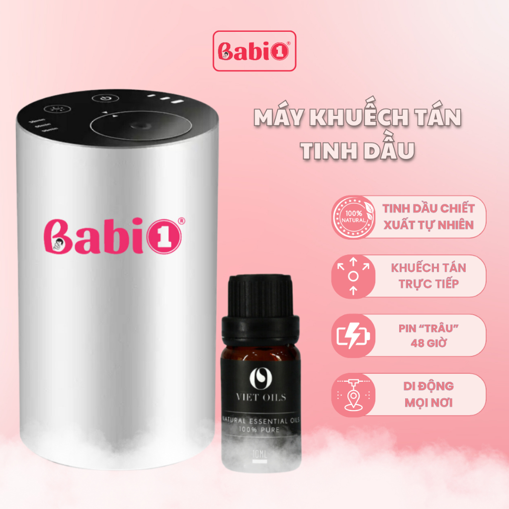 Máy Khuếch Tán Tinh Dầu BABIONE Máy Xông Tinh Dầu Trực Tiếp Di Động Thơm Phòng Ô Tô