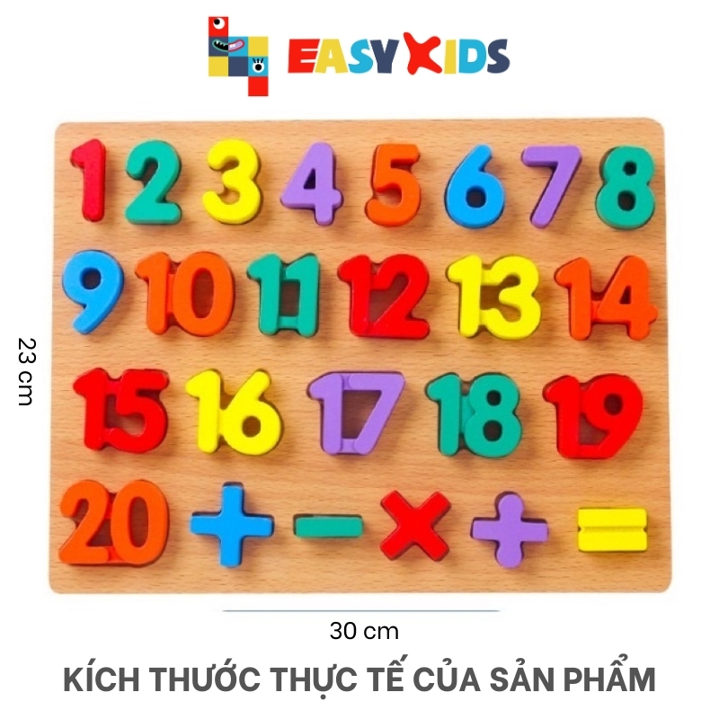 Bảng Số Đếm, Chữ Số Nổi Cho Bé Học Toán