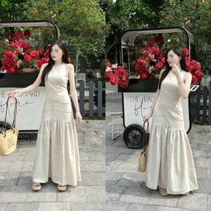 Váy Maxi Be Đuôi Cá Dáng Dài Hàng 2 Lớp Chất Mát (kèm ảnh thật)