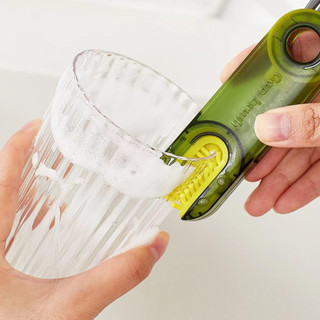 Cọ Vệ Sinh Đa Năng 3 in 1, Dụng Cụ Vệ Sinh Cốc, Bình Sữa, Bình Nước, Bài Chải Cọ Khe Hở Xoay 360 kích thước nhỏ