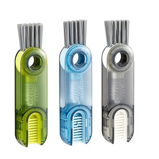 Cọ Vệ Sinh Đa Năng 3 in 1, Dụng Cụ Vệ Sinh Cốc, Bình Sữa, Bình Nước, Bài Chải Cọ Khe Hở Xoay 360 kích thước nhỏ