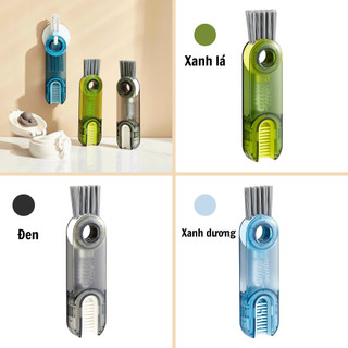 Cọ Vệ Sinh Đa Năng 3 in 1, Dụng Cụ Vệ Sinh Cốc, Bình Sữa, Bình Nước, Bài Chải Cọ Khe Hở Xoay 360 kích thước nhỏ