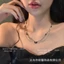 Vòng Cổ Choker Đính Đá Charm Đen Trắng Sang Trọng, Cá Tính Độc Đáo Phong Cách Thời Trang Hàn Quốc