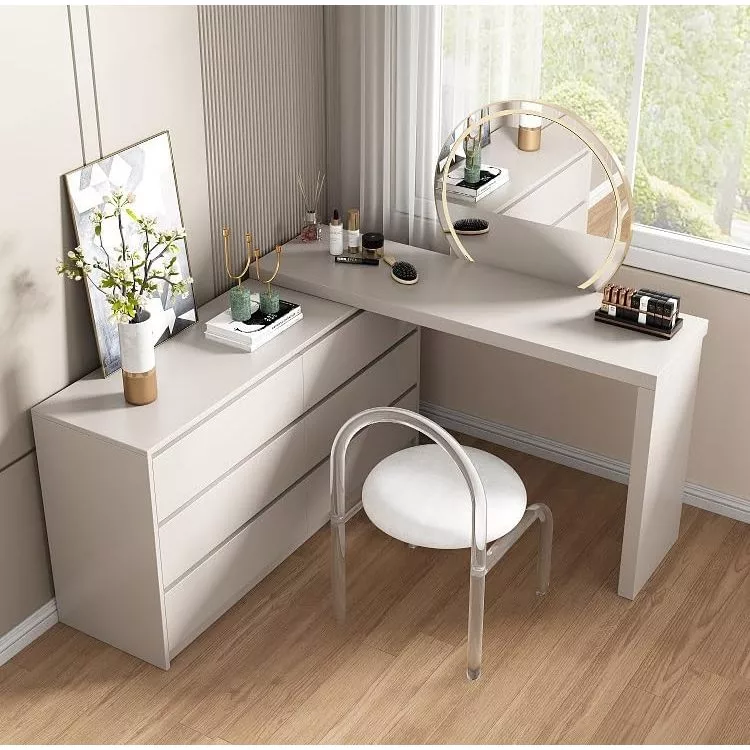 Bàn phấn, bàn trang điểm, bàn làm việc, tủ hộc kéo đa năng, tủ em bé QHOME (A4)