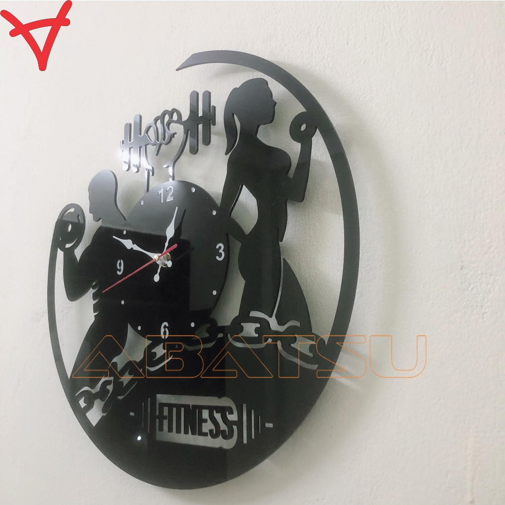 Đồng Hồ Treo Tường Abatsu phòng Gym Độc Đáo