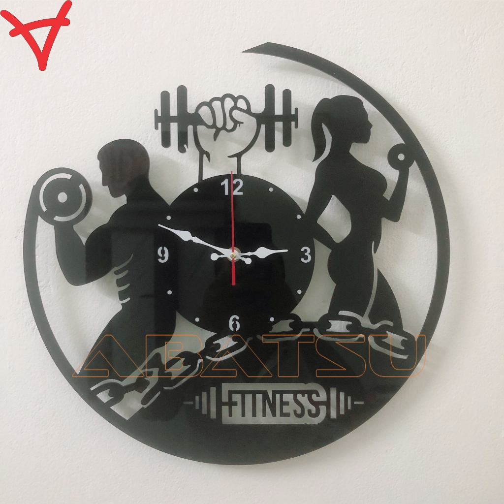 Đồng Hồ Treo Tường Abatsu phòng Gym Độc Đáo
