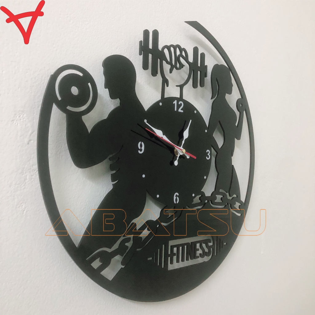 Đồng Hồ Treo Tường Abatsu phòng Gym Độc Đáo