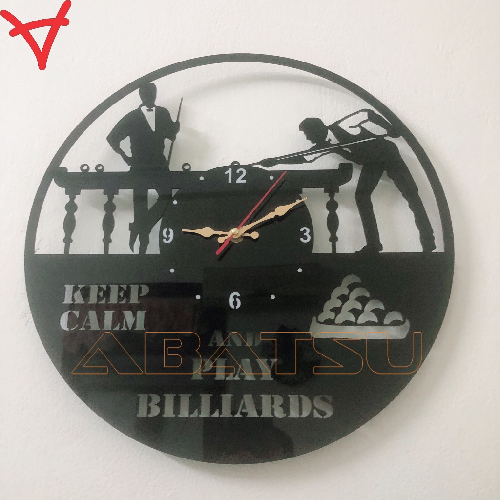 Đồng Hồ Treo Tường Abatsu Bida Billiards Độc Đáo Giá Rẻ