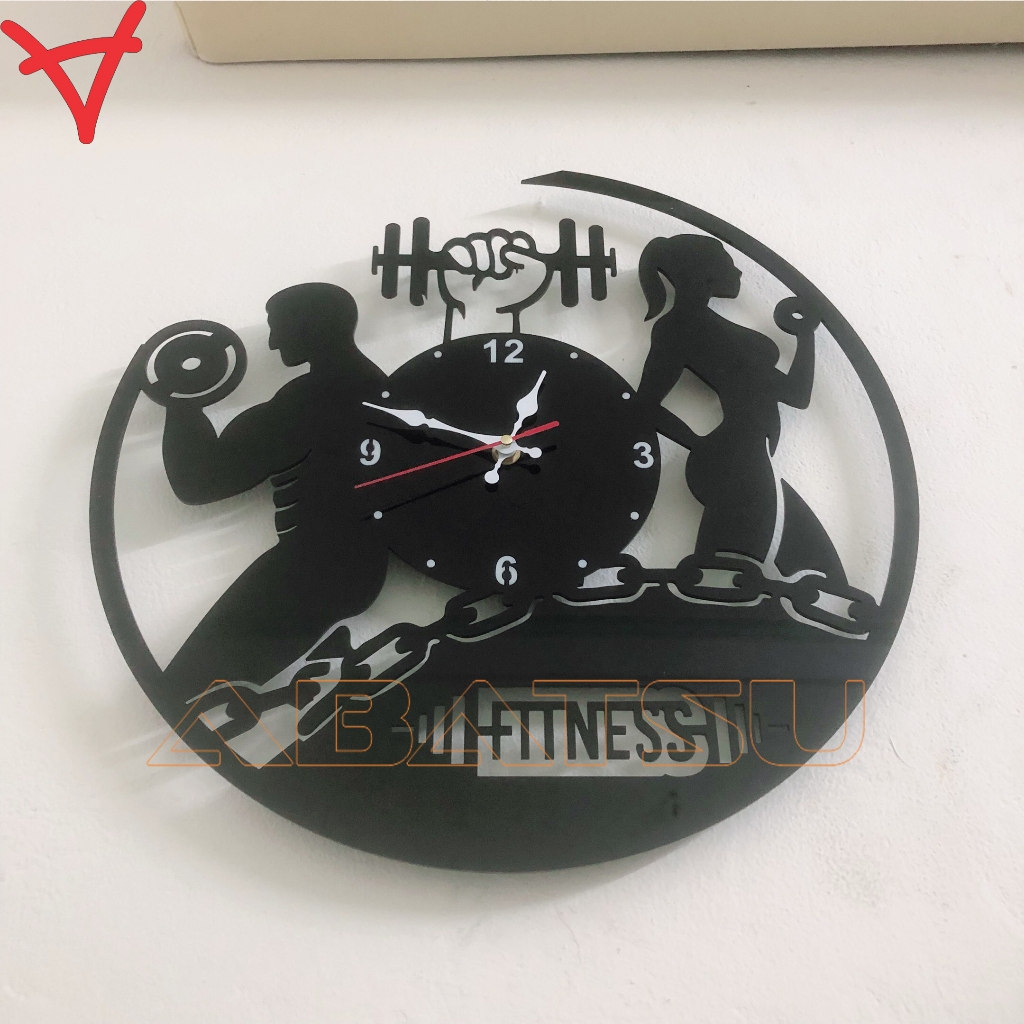 Đồng Hồ Treo Tường Abatsu phòng Gym Độc Đáo