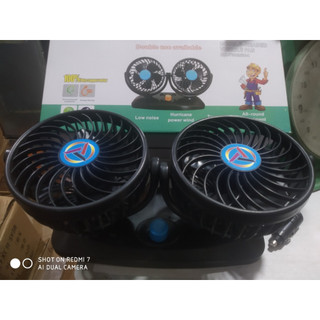 Quạt đôi điện 12v và 24v cỡ lớn dùng cho ô tô, xe tải.(Giá 1 chiếc)