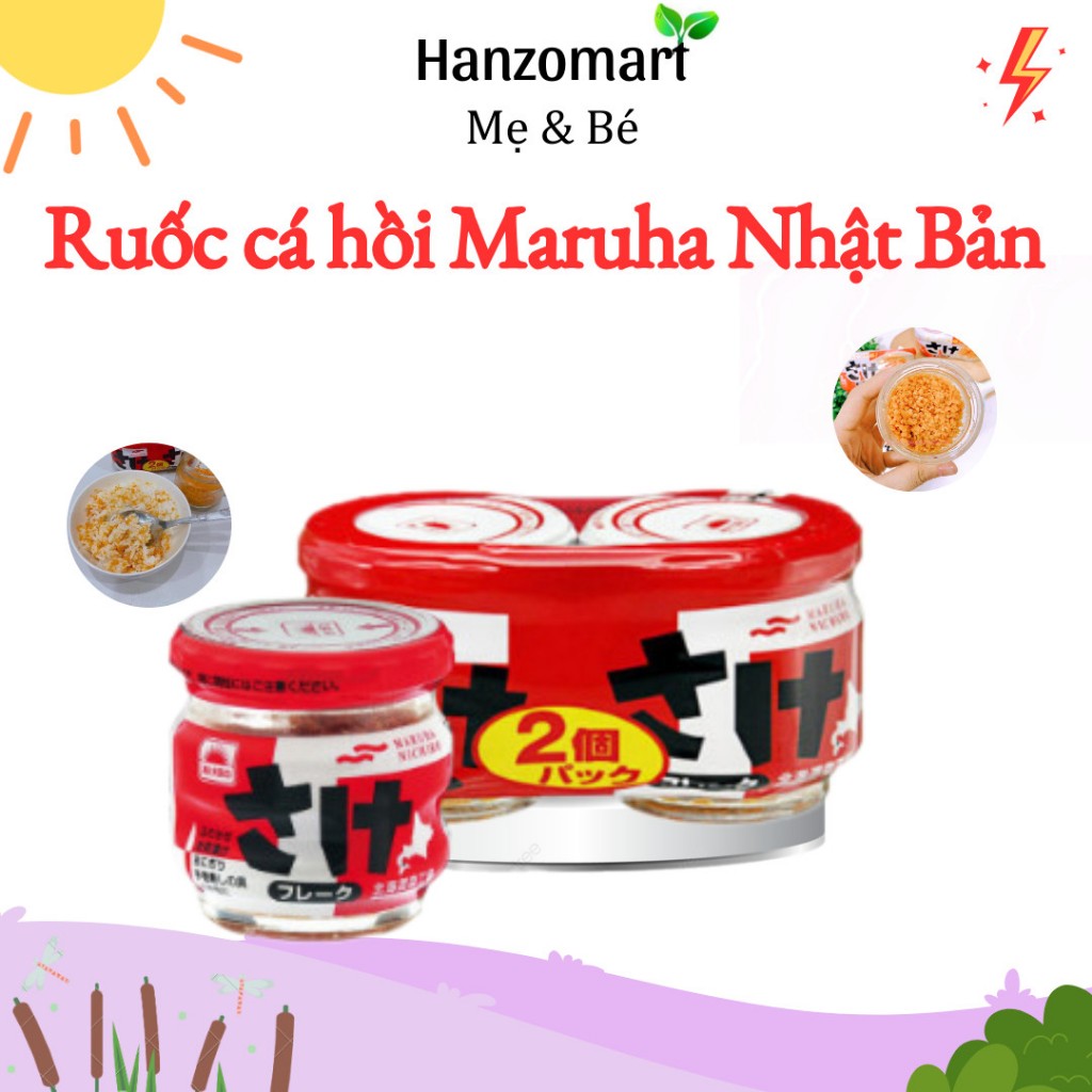 Ruốc cá hồi cho bé Maruha Nhật Bản cho bé ăn dặm - hanzomart