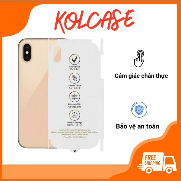 [IPHONE 16 ] Miếng dán PPF full HD mặt lưng và viền KOLEAD P33 chống trầy xước, bảo vệ điện thoại cho iphone 12 13 14 15