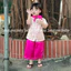 Sét đồ bà ba cho bé gái - Sét 3 chi tiết Áo + Quần + Tuban - Chật vải mềm mại