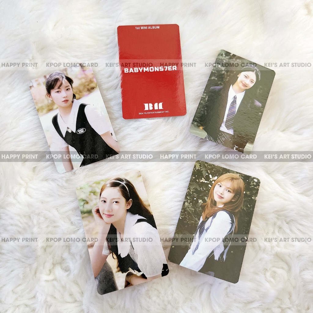 [CARD LOMO MUA 3 TẶNG 1] BABYMONSTER photocard Baemon: Ruka, Pharita, Asa, Ahyeon, Rami, Rora và Chiquita.