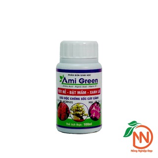 phân bón sinh học Ami Green 100ml - kích mầm, kích rễ, giải độc cây