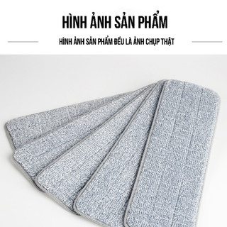 Bông lau nhà dành cho chổi lau tự vắt 42 x12cm,Miếng lau nhà thay thay thế 2 đầu gài 42cm