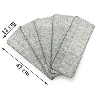 Bông lau nhà dành cho chổi lau tự vắt 42 x12cm,Miếng lau nhà thay thay thế 2 đầu gài 42cm