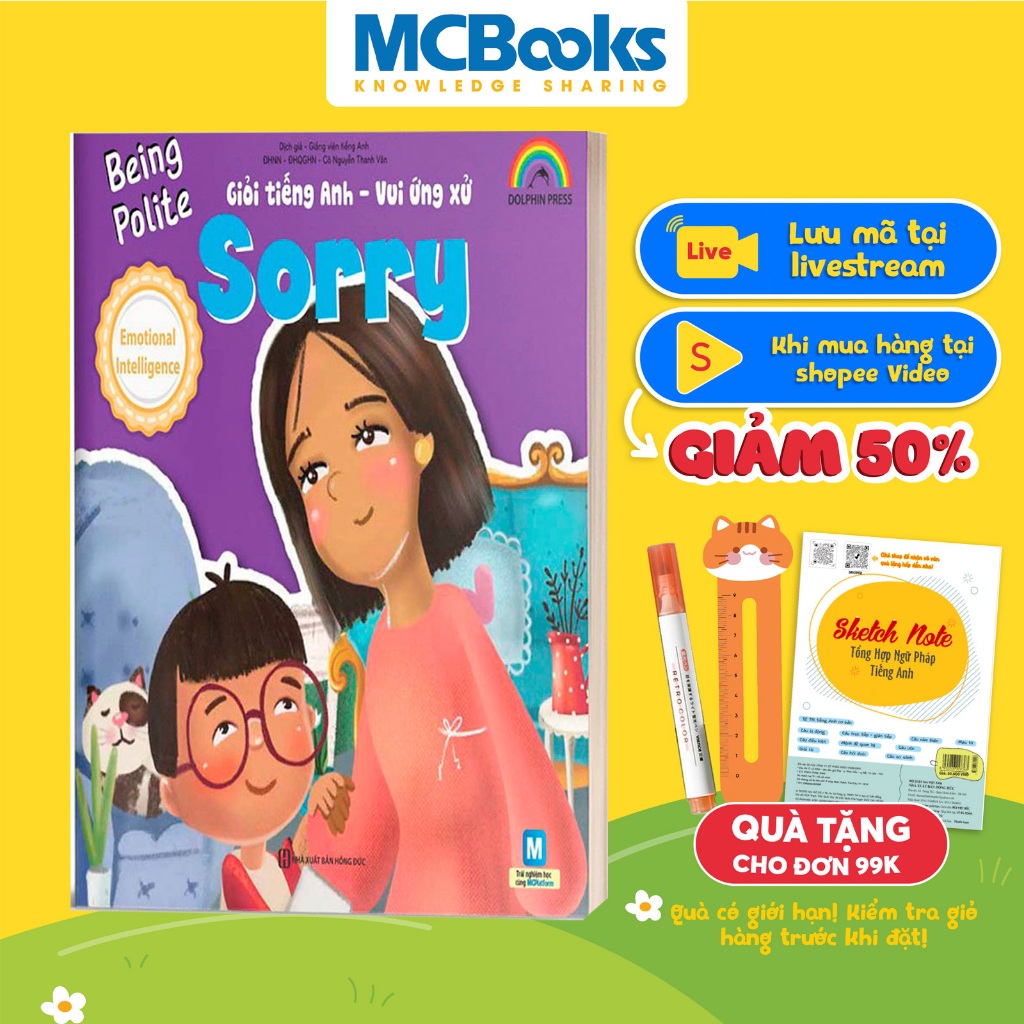 Sách - Giỏi Tiếng Anh Vui Ứng Xử Sorry MCBooks