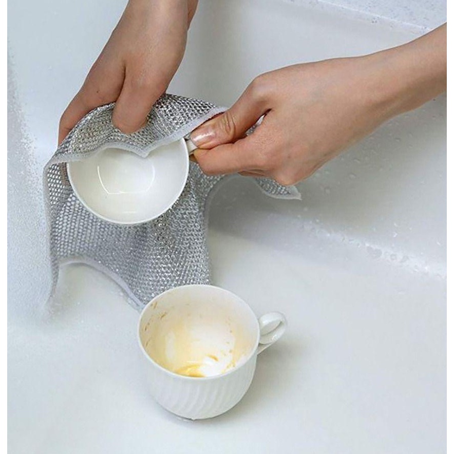 Miếng rửa chén thép hàng 2 lớp dày đẹp