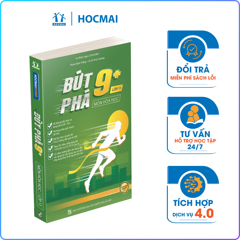 Ảnh Sách - Bứt Phá 9+ Lớp 11 - Môn Toán, Lý, Hóa, Anh - HOCMAI (Theo chương trình GDPT cũ) 3