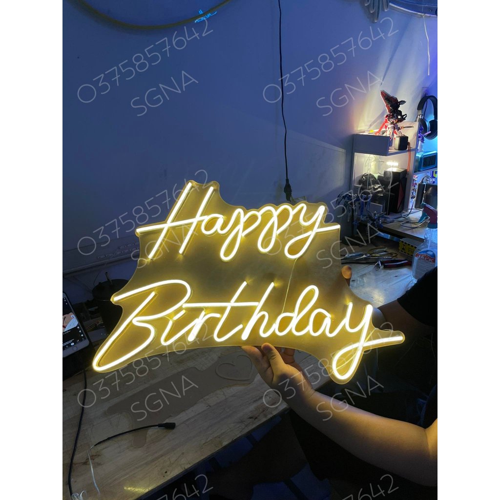 Đèn LED NEON Happy Birthday CÓ SẴN | Shopee Việt Nam