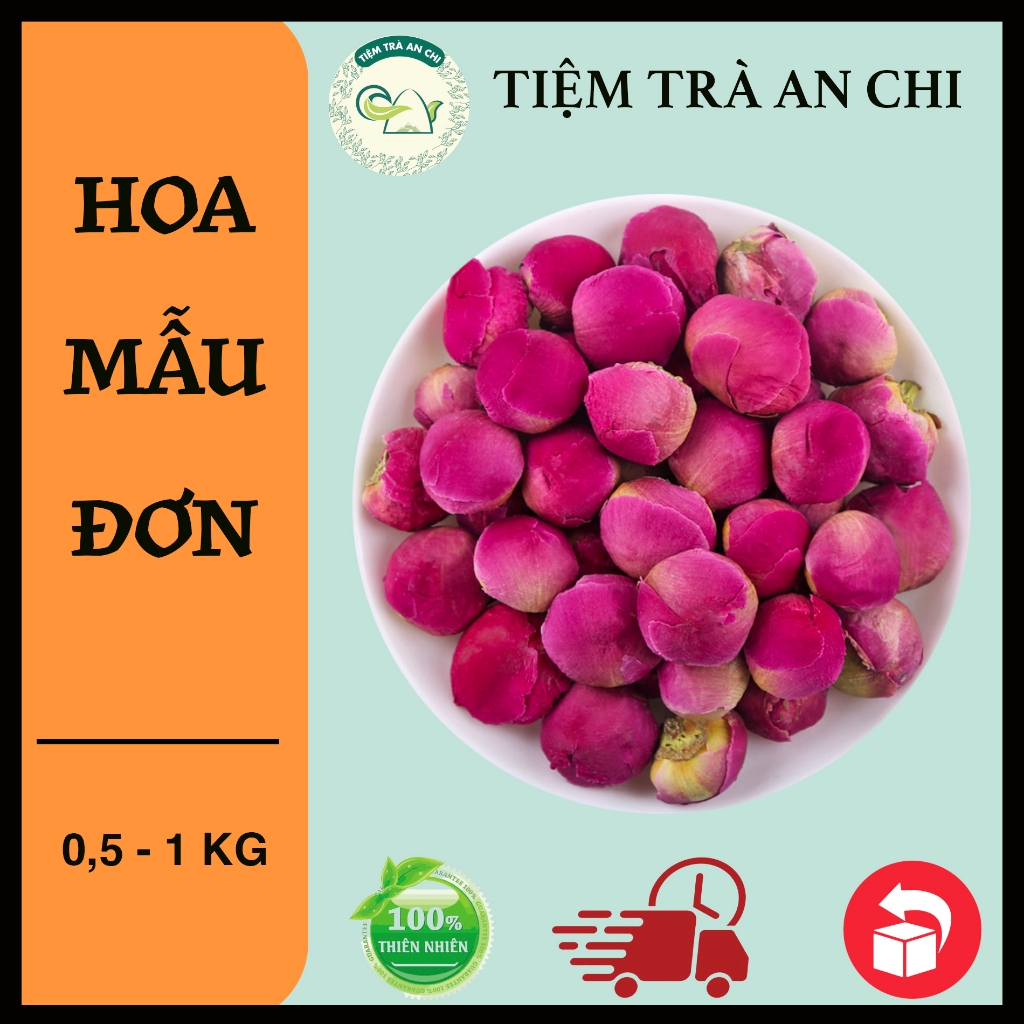 500g Trà Hoa mẫu đơn đẹp giúp điều hòa kinh nguyệt , chống mụn nhọt , đẹp da.