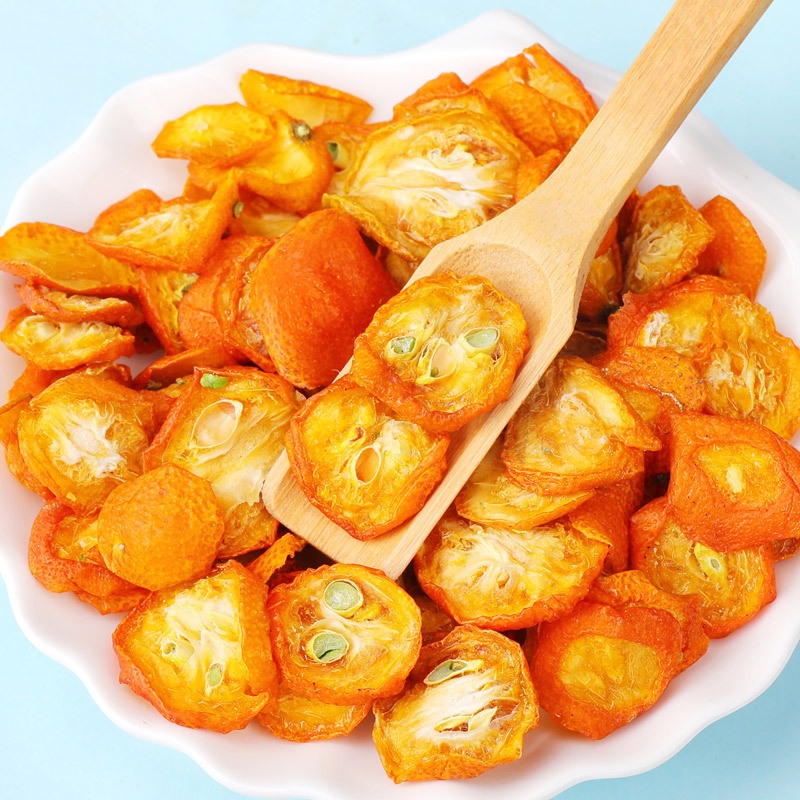 500g Trà quất vàng, Kim quất thái lát sấy khô, vàng đẹp, cung cấp vitamin C đẹp da, tăng đề kháng