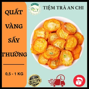 500g Trà quất vàng, Kim quất thái lát sấy khô, vàng đẹp, cung cấp vitamin C đẹp da, tăng đề kháng