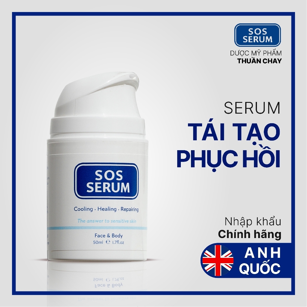 Tinh chất làm lạnh, phục hồi, sửa chữa da SOS SERUM