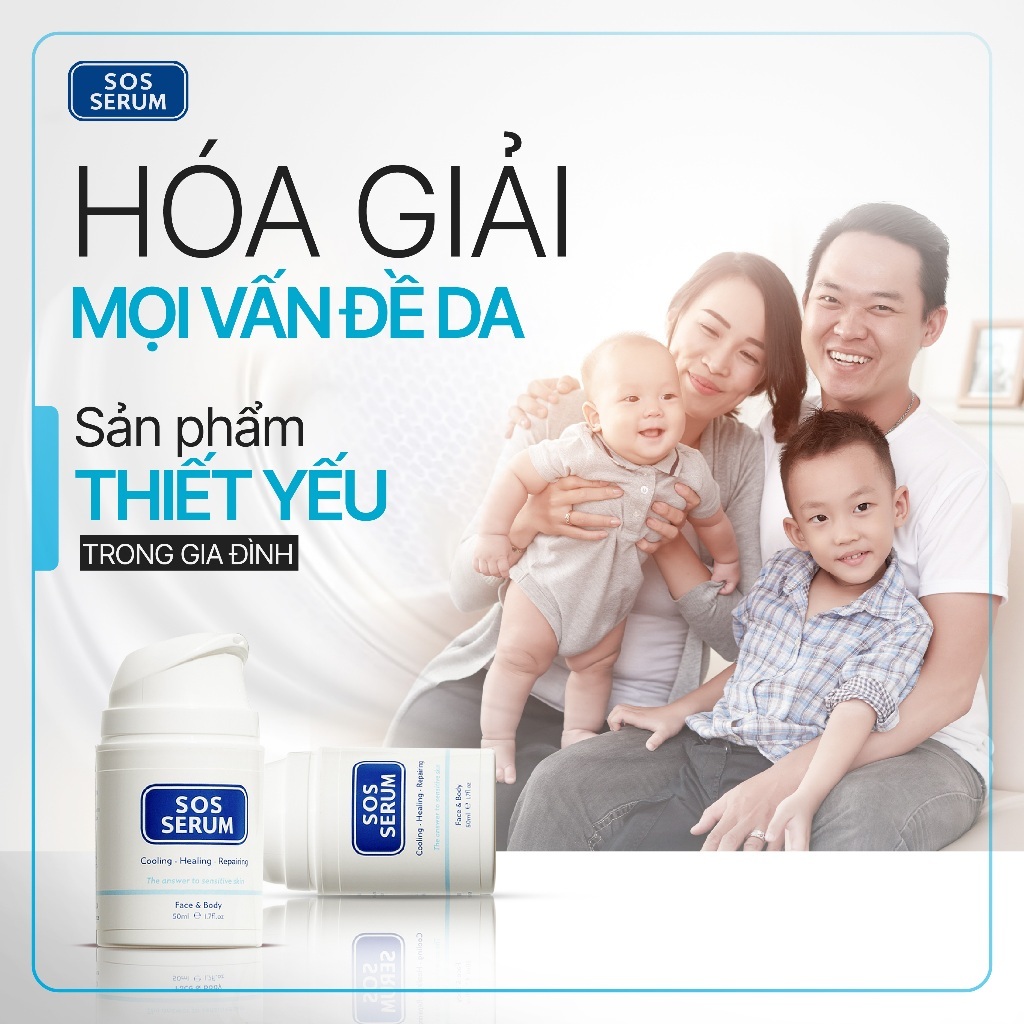 Tinh chất làm lạnh, phục hồi, sửa chữa da SOS SERUM
