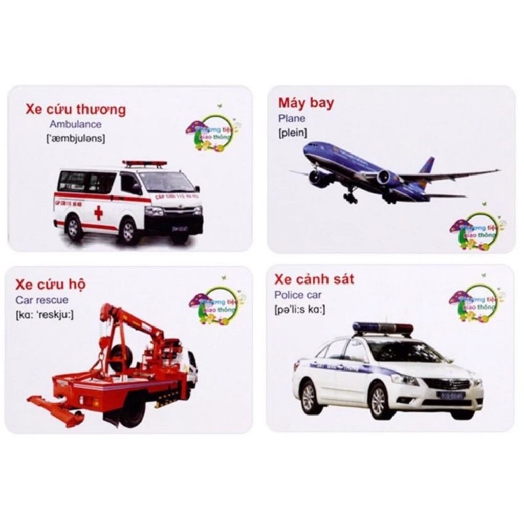 Bộ 416 thẻ học thông minh song ngữ Việt Anh