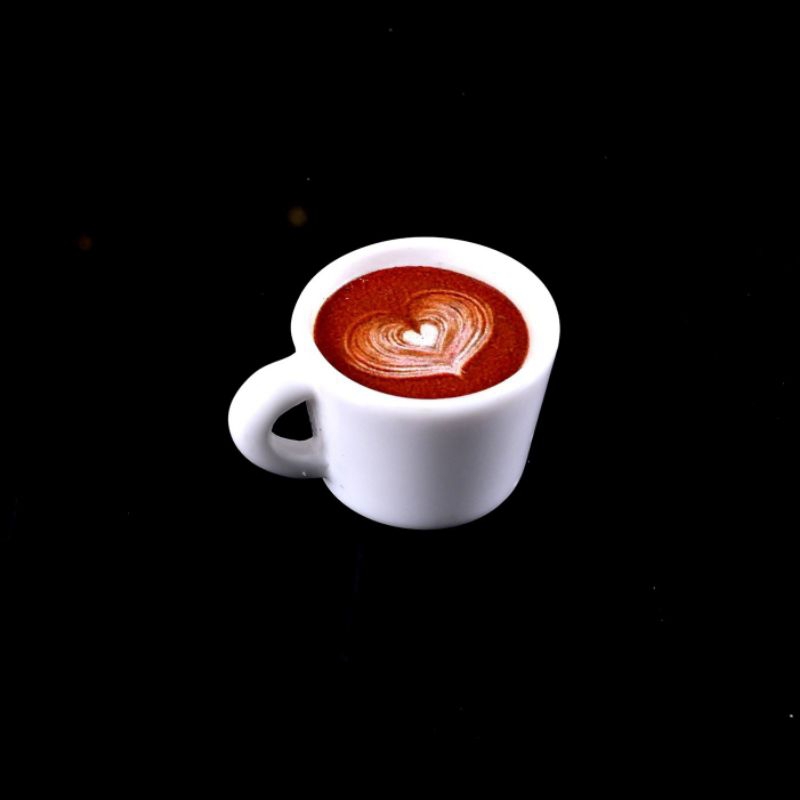 CHARM LY CÀ PHÊ CAPPUCCINO ĐỘC ĐÁO DÙNG TRANG TRÍ