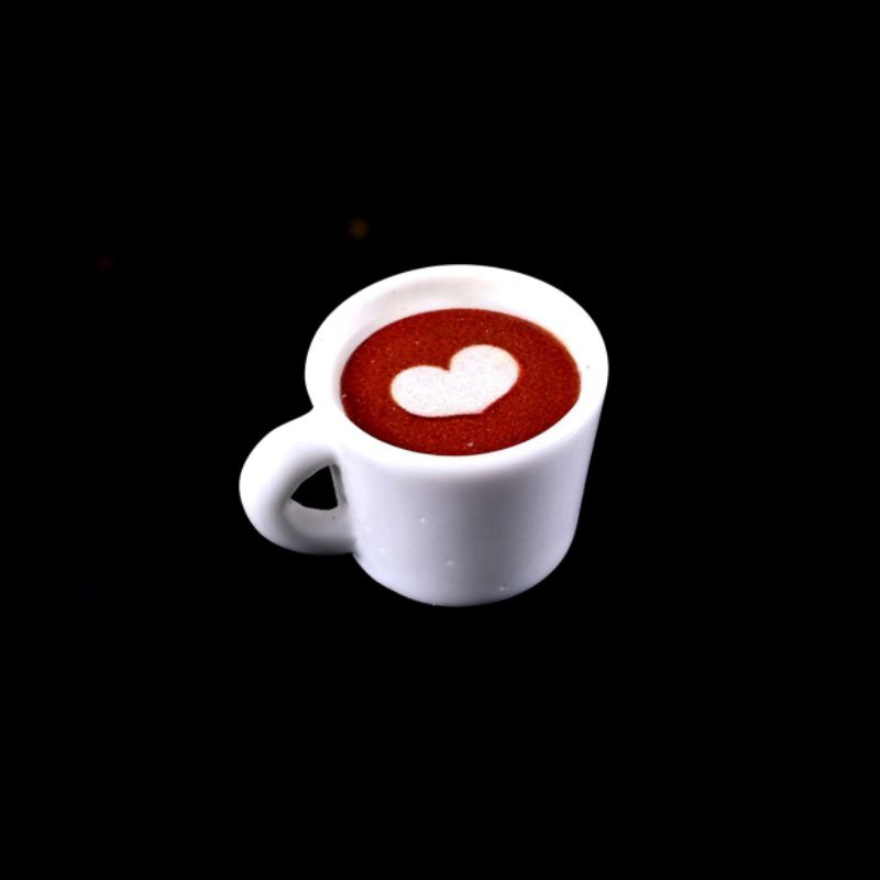 CHARM LY CÀ PHÊ CAPPUCCINO ĐỘC ĐÁO DÙNG TRANG TRÍ