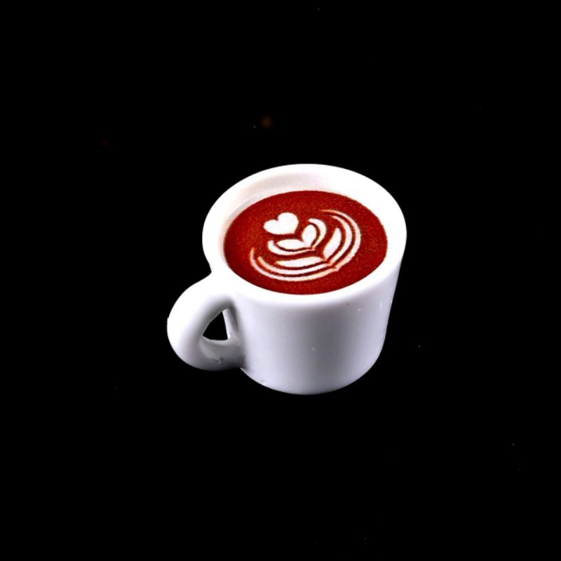 CHARM LY CÀ PHÊ CAPPUCCINO ĐỘC ĐÁO DÙNG TRANG TRÍ