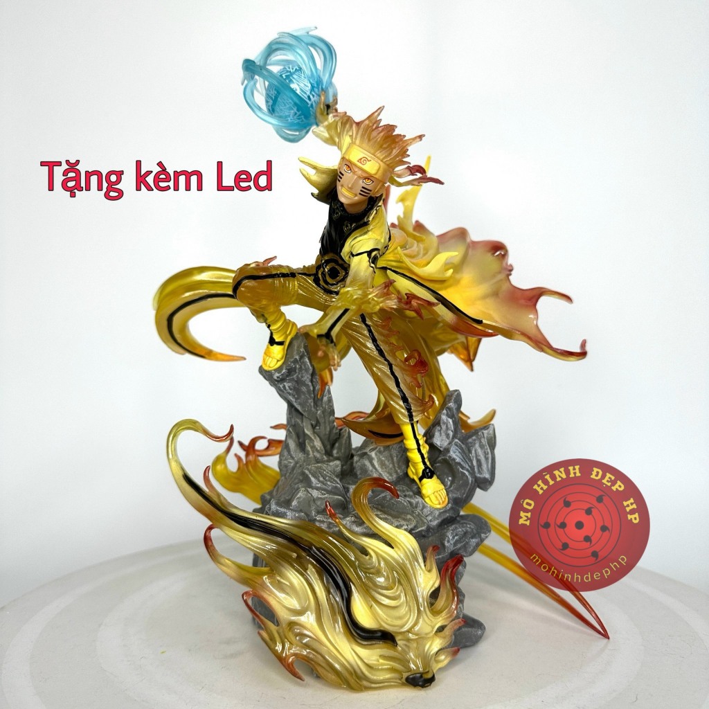 Mô hình nhân vật Naruto Lục đạo Cửu Vĩ Rasengan cao 28cm | Shopee Việt Nam