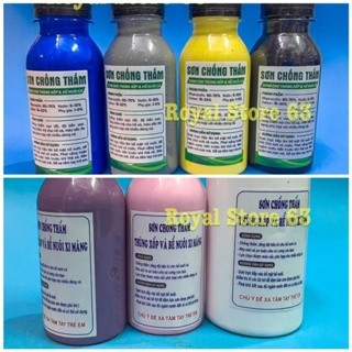 SƠN CHỐNG THẤM CHO THÙNG XỐP ĐỂ NUÔI CÁ CẢNH CHAI 500ML