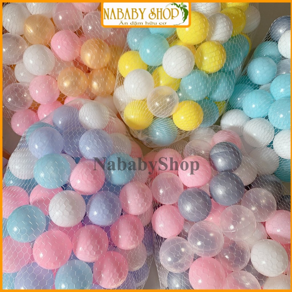 Bóng nhựa Nguyên sinh cao cấp an toàn cho bé, Bóng siêu căng mềm, Bóng Nhựa Nguyên sinh 5.5cm