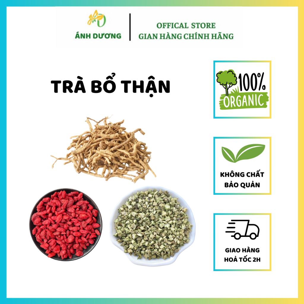 Trà Bổ Thận Dương Tăng Sinh Lý ( 200g Bạch Tật Lê, 100g Kỳ Tử Hữu Cơ, 50g Viễn Chí )