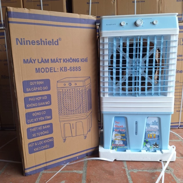 Quạt điều hòa hơi nước 45L 80L, Quạt hơi nước điều hoà không khí lõi đồng cao cấp