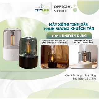 Máy Xông Tinh Dầu Cao Cấp phòng ngủ, phun sương tạo ẩm ngọn lửa FLAME，diện tích 30m2 Để Bàn USB Tạo Sương Ẩm Khử Mùi Nha