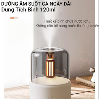 Máy Xông Tinh Dầu Cao Cấp phòng ngủ, phun sương tạo ẩm ngọn lửa FLAME，diện tích 30m2 Để Bàn USB Tạo Sương Ẩm Khử Mùi Nha