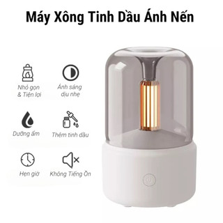 Máy Xông Tinh Dầu Cao Cấp phòng ngủ, phun sương tạo ẩm ngọn lửa FLAME，diện tích 30m2 Để Bàn USB Tạo Sương Ẩm Khử Mùi Nha