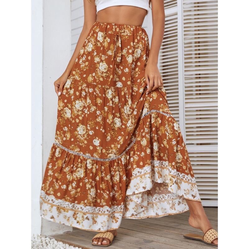 CHÂN VÁY THỔ CẨM VINTAGE BOHEMIAN THỜI TRANG DU LỊCH ĐI PHƯỢT KÈM ẢNH THẬT CHỤP TẠI SHOP Mã mới 2024 1010