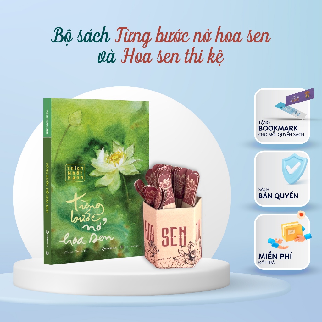 Ảnh Sách - Từng bước nở hoa sen (TB 2024) - Thích Nhất Hạnh 3