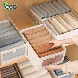 Hộp đựng quần áo ECO đựng tất vớ, đồ lót chia ngăn cứng cáp, Hộp vải oxford có thể gập gọn tiện lợi